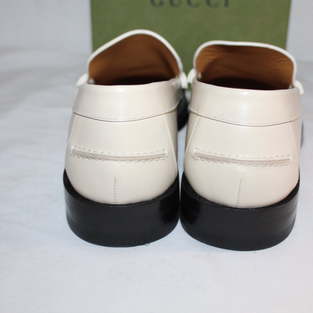 NWB Gucci Marmont GG New Ivoire Loafers Flats Slip Ons 41  816333 - Picture 4 of 5